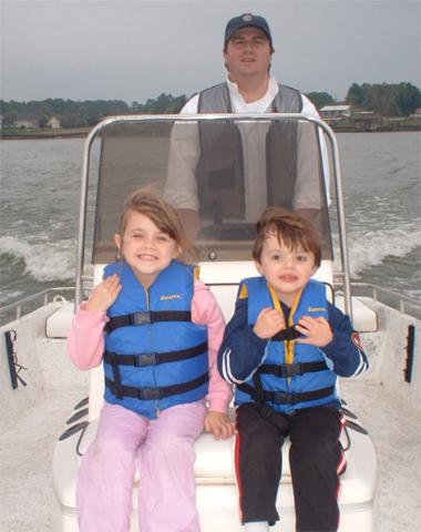 Ryan & Casey's First Boat Ride On Lake Livingston
